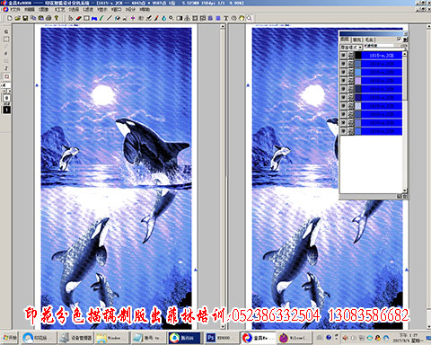 金昌EX9000印花分色描样培训